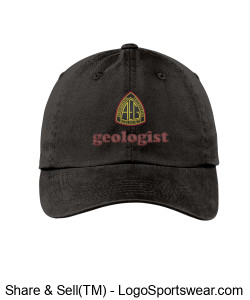 Ladies (embroidered) logo cap with geologist text Design Zoom